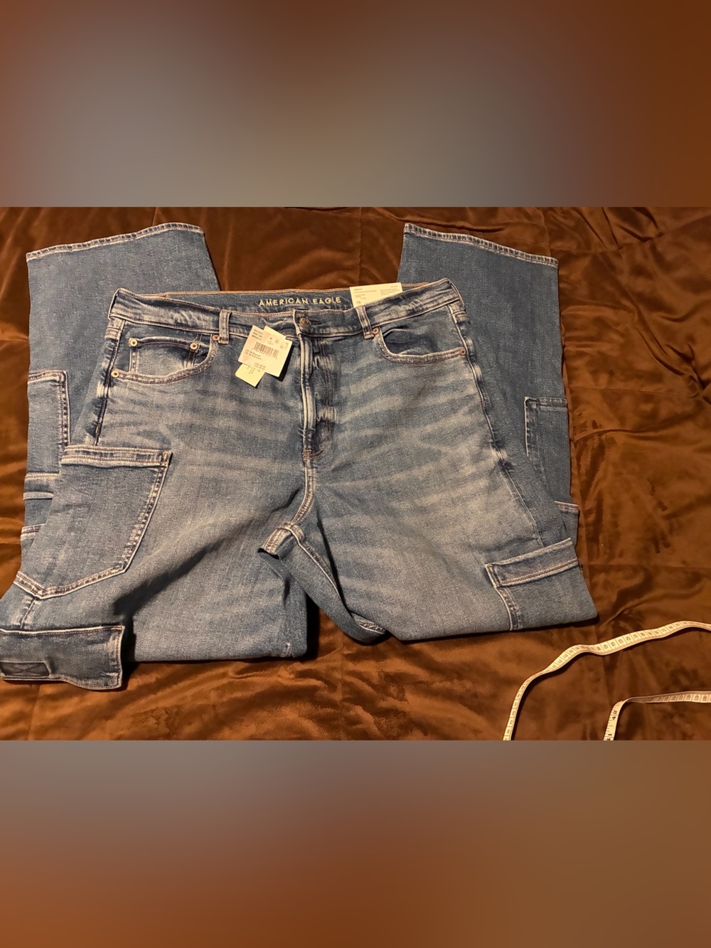 American Eagle brand, size 18, super hi-rise baggy straight, new with tags jeans